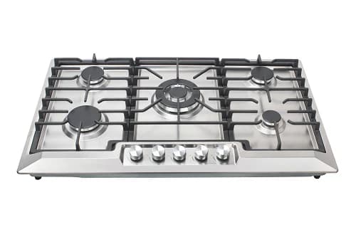Bolesi Built-In 5Gas Stainless Cooker Hob1WOK Burner