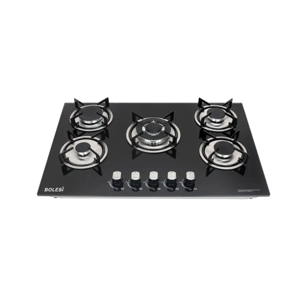 Bolesi Built-in 5gas Glass Cooker Hob